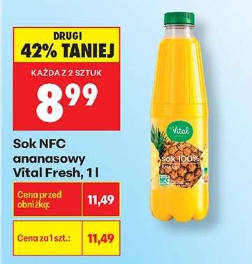 Sok NFC ananasowy Vital Fresh, 1 l