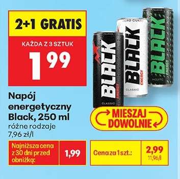 Napój energetyczny Black, 250 ml