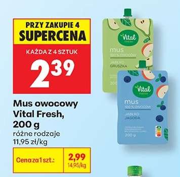 Mus owocowy Vital Fresh , 200 g