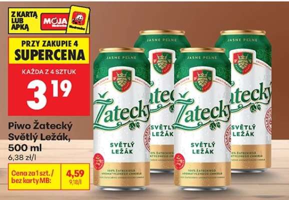Piwo Žatecký Světlý ležák 500 ml