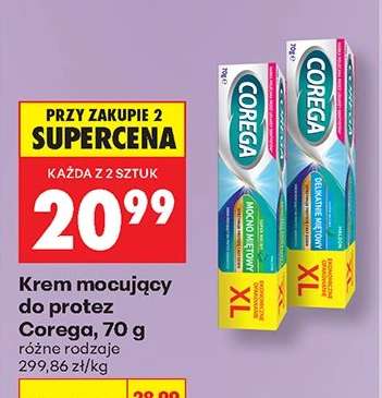 Krem mocujący do protez Corega, 70 g