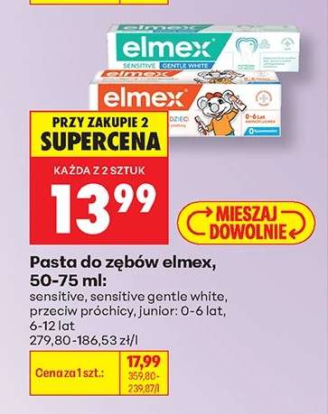 Pasta do zębów elmex, 50/75 ml