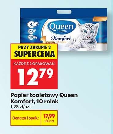 Papier toaletowy Queen Komfort 10 rolek