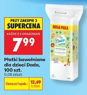 Płatki bawełniane dla dzieci Dada, 100 szt.
