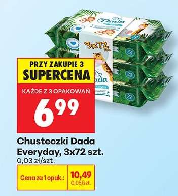 Chusteczki Dada Everyday, 3x72 szt.