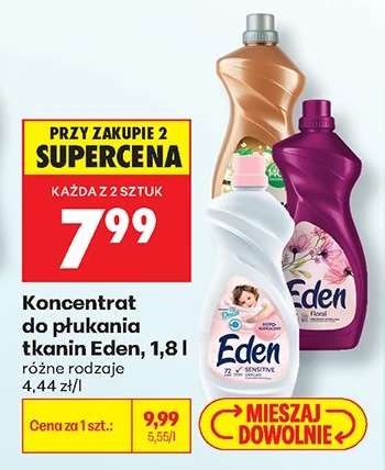 Koncentrat do płukania tkanin Eden, 1,8 l
