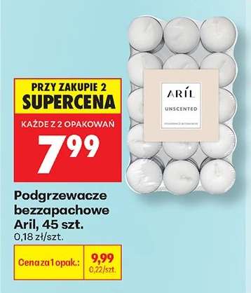 Podgrzewacze bezzapachowe Aril , 45 szt