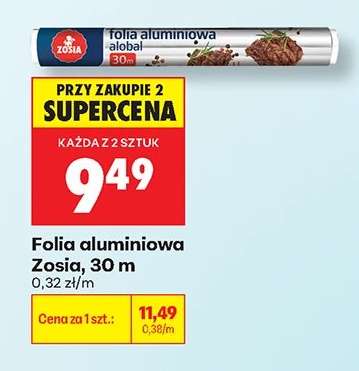 Folia aluminiowa Zosia, 30 m