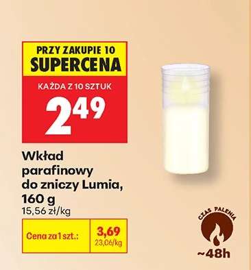 Wkład parafinowy do zniczy Lumia, 160 g