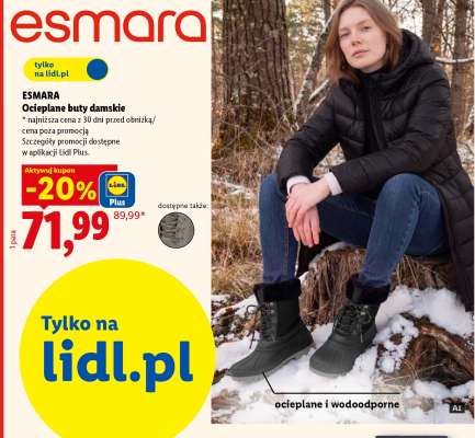 ESMARA Ocieplane buty damskie