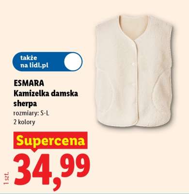 ESMARA Kamizelka damska sherpa