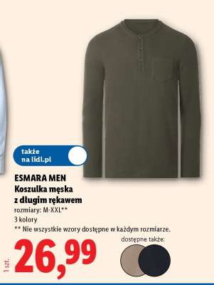 ESMARA MEN Koszulka męska z długim rękawem