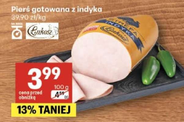 Pierś gotowana z indyka*
