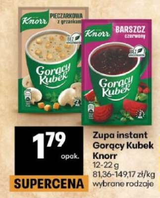Zupa instant GORĄCY KUBEK KNORR