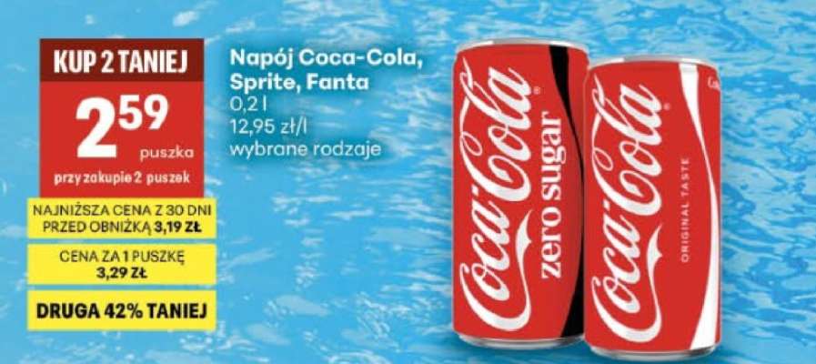 Napój Coca-Cola, Sprite, Fanta