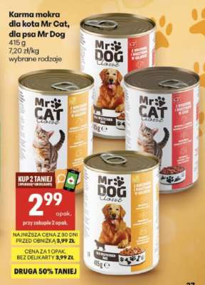 Karma mokra dla kota Mr Cat, dla psa Mr Dog