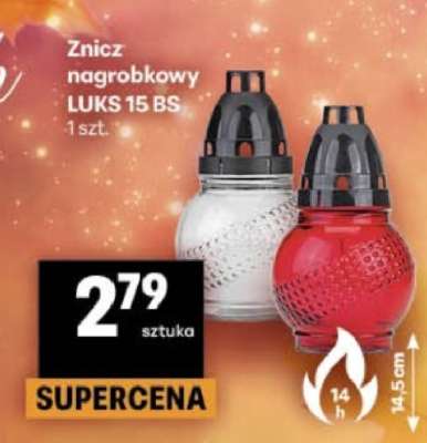 Znicz nagrobkowy LUKS 15 BS