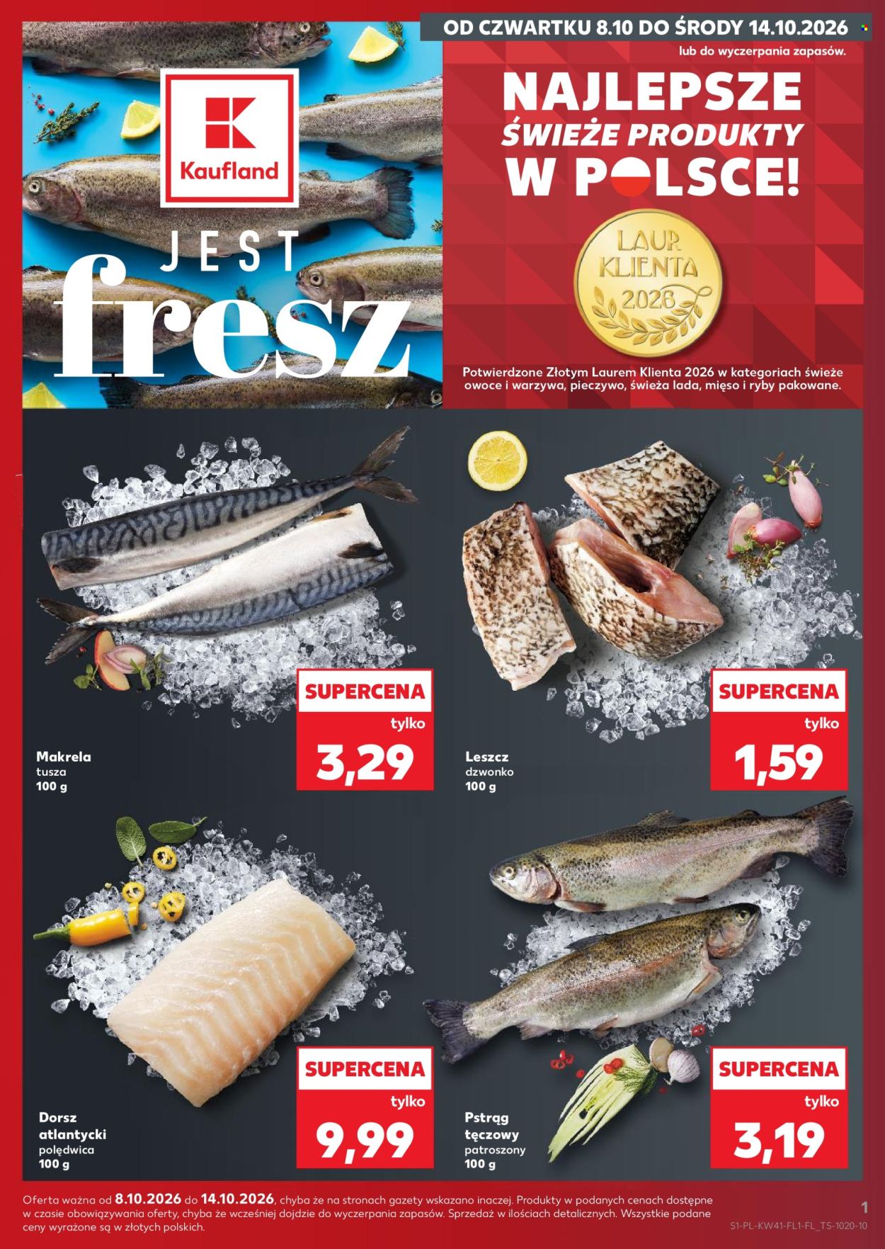 Leták Kaufland - 8.10.2026 - 14.10.2026. Strana 1