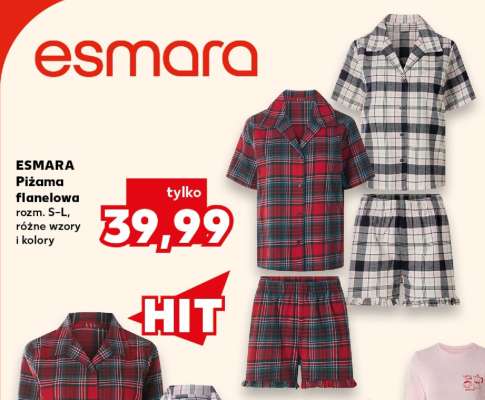 ESMARA Piżama flanelowa