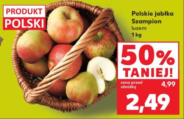 Polskie jabłka Szampion luzem 1 kg