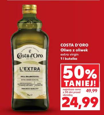 COSTA D'ORO Oliwa z oliwek extra virgin 1l butelka