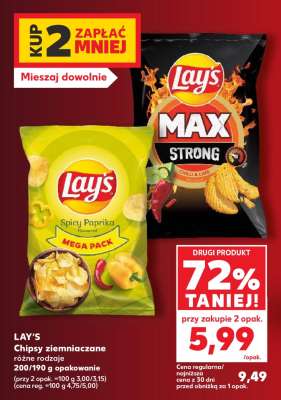 LAY'S Chipsy ziemniaczane różne rodzaje