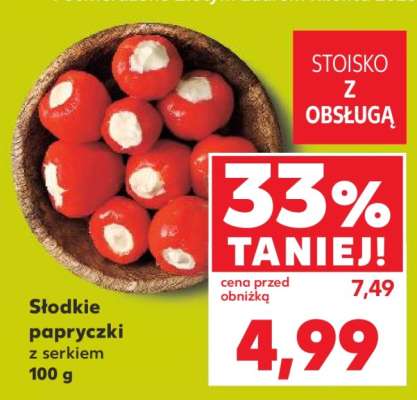 Słodkie papryczki z serkiem 100 g