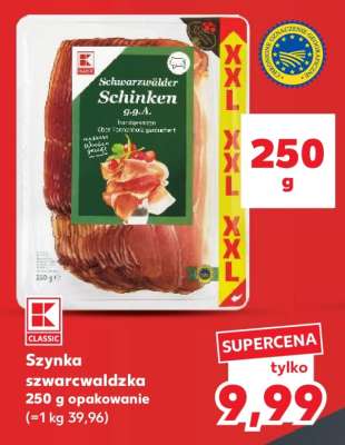 Szynka szwarcwaldzka 250 g opakowanie