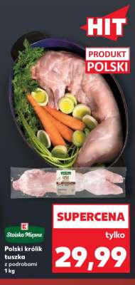 Polski królik – tuszka z podrobami 1 kg