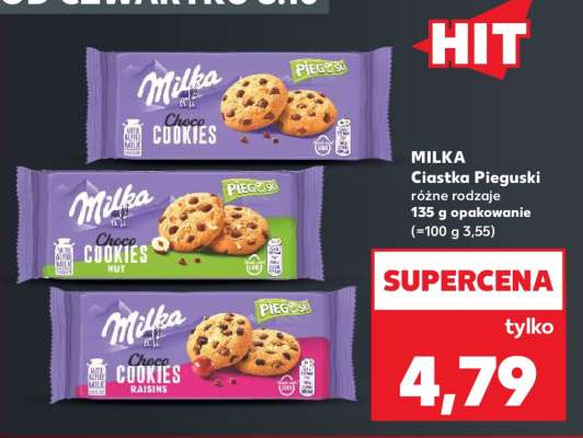 MILKA Ciastka Pieguski