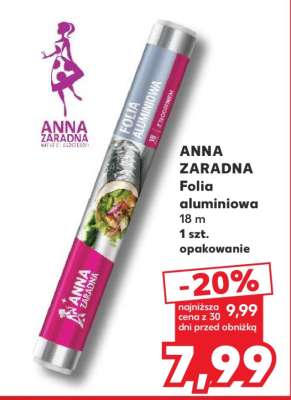 ANNA ZARADNA Folia aluminiowa