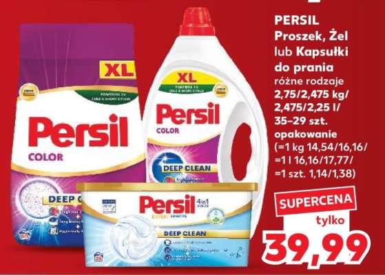PERSIL Proszek, Żel lub Kapsułki do prania