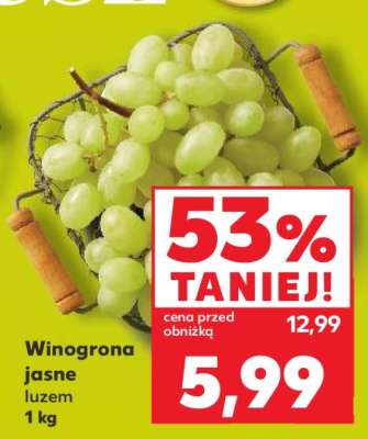 Winogrona jasne luzem 1 kg