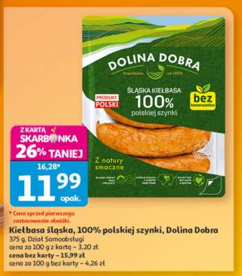 Kiełbasa śląska 100% polskiej szynki, Dolina Dobra