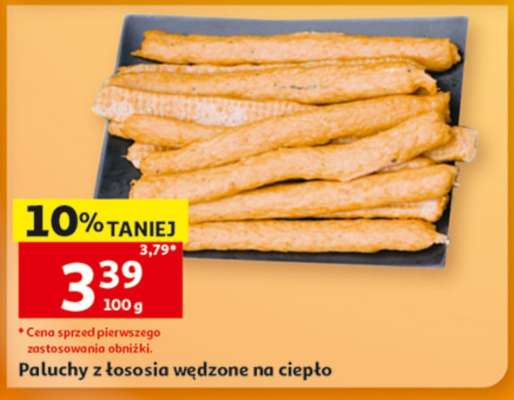 Paluchy z łososia wędzone na ciepło