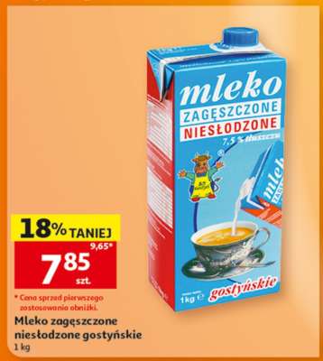 Mleko zagęszczone niesłodzone gostyńskie