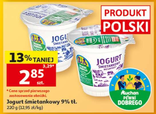 Jogurt śmietankowy 9% tł.