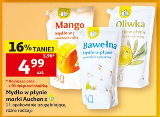 Mydło w płynie marki Auchan