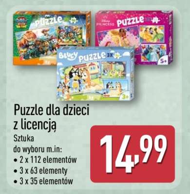 Puzzle dla dzieci z licencją