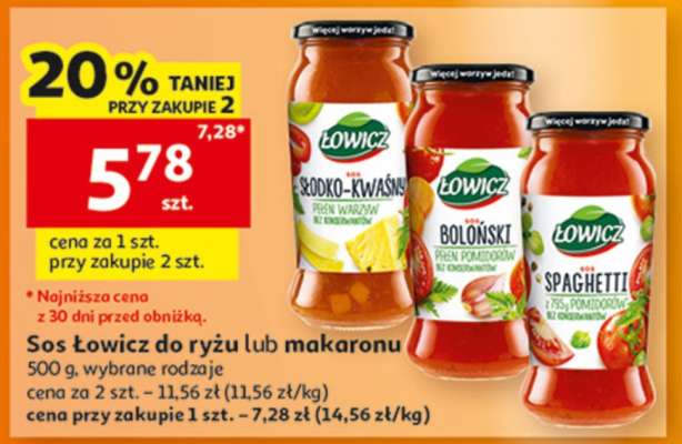 Sos Łowicz do ryżu lub makaronu