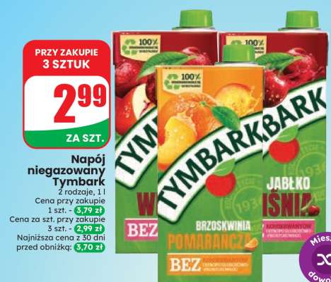 Napój niegazowany TYMBARK