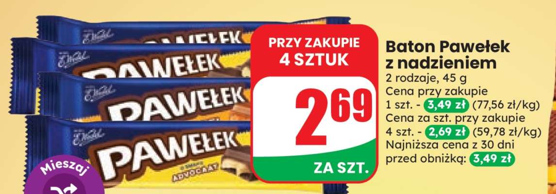 Baton Pawełek z nadzieniem