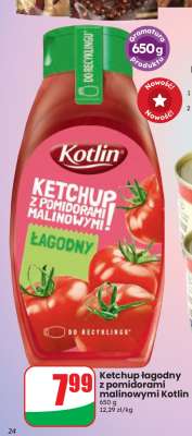 Ketchup łagodny z pomidorami malinowymi Kotlin