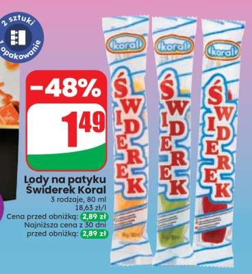 Lody na patyku ŚWIDEREK KORAL