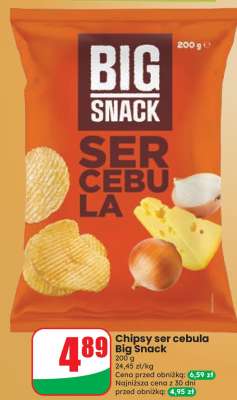 Chipsy ser cebula Big Snack