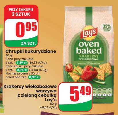 Krakersy wieloziarniste warzywa z zieloną cebulką Lay’s