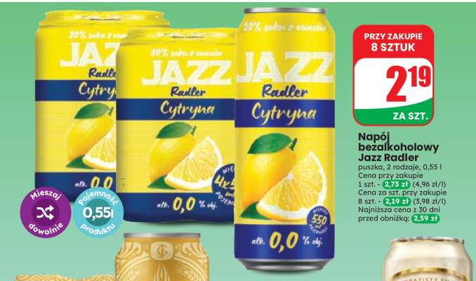 Napój bezalkoholowy Jazz Radler