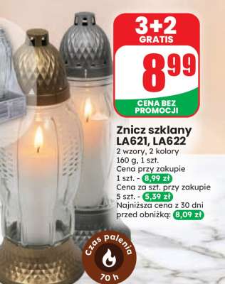 Znicz szklany LA621, LA622