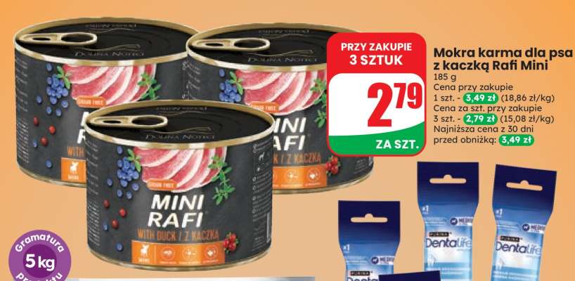 Mokra karma dla psa z kaczką Rafi Mini