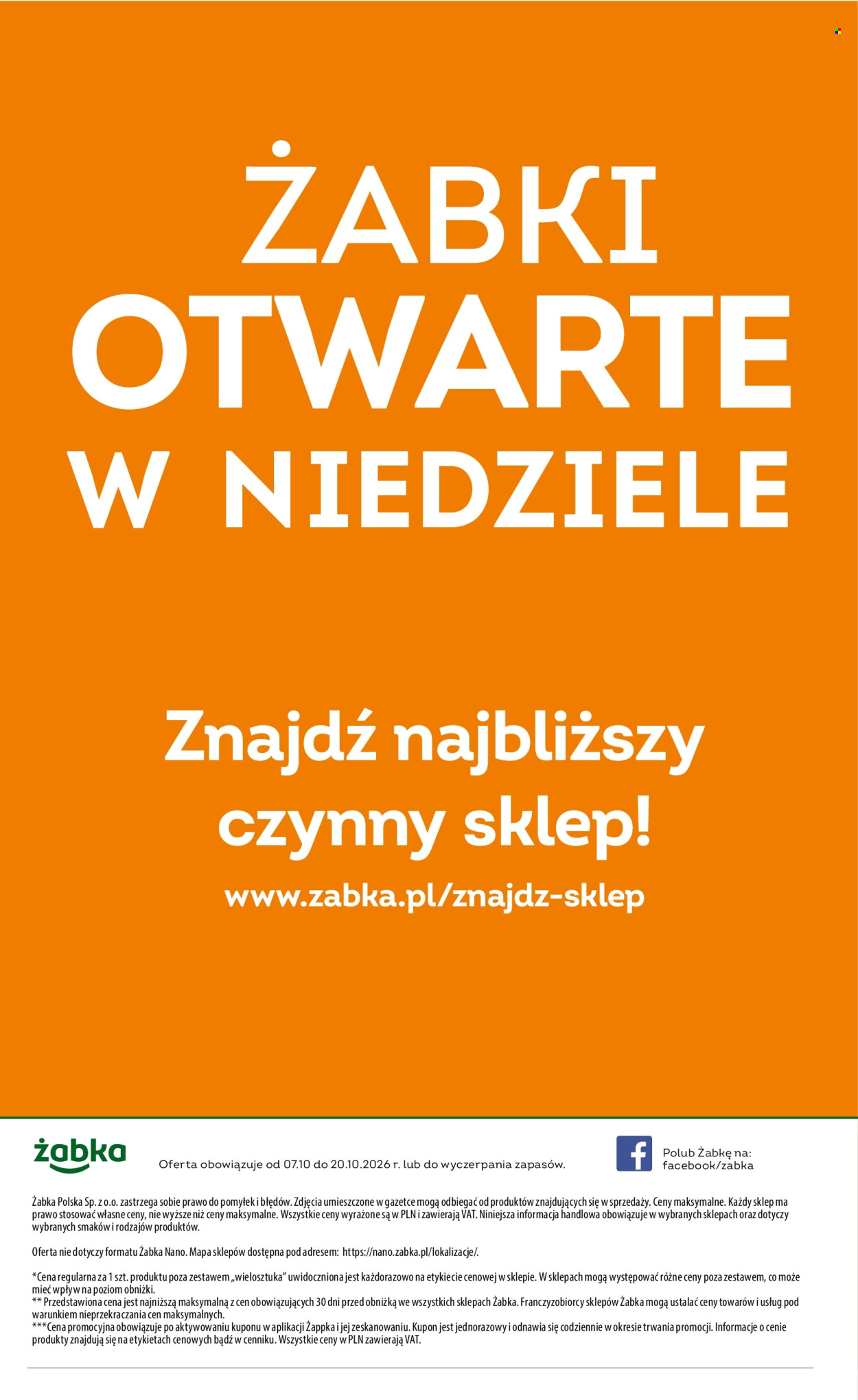 Gazetka Żabka - 7.10.2026 - 20.10.2026. Strona 20